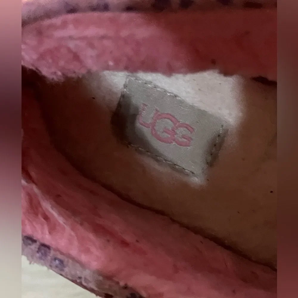 UGG Dakota Moccasin Slippers Pink Suede Shoes 3Y